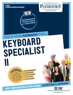 Imagen del vendedor de Keyboard Specialist II : Passbooks Study Guide a la venta por GreatBookPricesUK