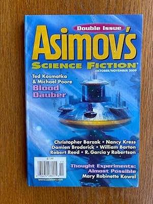 Imagen del vendedor de Asimov's Science Fiction October/November 2009 a la venta por Scene of the Crime, ABAC, IOBA