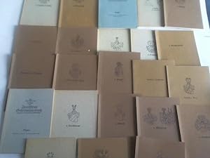 Sammlung von 24 separaten Abdrucken des Genealogischen Handbuchs des Adels