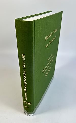 Bild des Verkufers fr Statistik der Montanproduktion Deutschlands 1915 - 1985. (= Quellen und Forschungen zur historischen Statistik von Deutschland, Band 16). zum Verkauf von Antiquariat Bookfarm