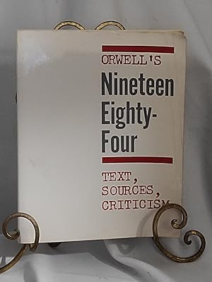 Seller image for Orwell's Nineteen Eighty-Four text, sources, criticism for sale by the good news resource