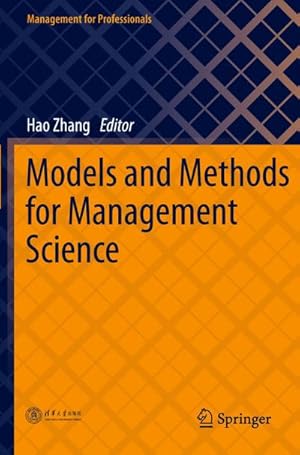 Bild des Verkufers fr Models and Methods for Management Science zum Verkauf von AHA-BUCH GmbH