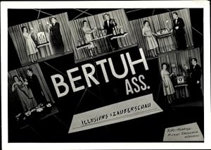 Bild des Verkufers fr Foto Ansichtskarte / Postkarte Bertuh Ass. Illusions Zauberschau, Zauberer zum Verkauf von akpool GmbH