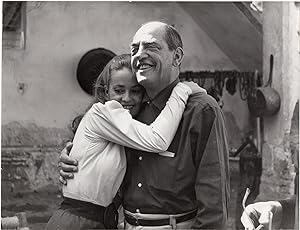 The Diary of a Chambermaid (Original photograph of Jeanne Moreau and Luis Buñuel on the set of th...