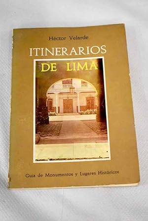 Imagen del vendedor de Itinerarios de Lima a la venta por Alcan Libros