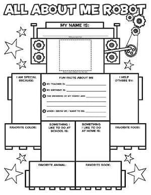 Imagen del vendedor de Graphic Organizer Posters: All-About-Me Robot (Grades K-2): 30 Fill-In Personal Posters for Kids to Display with Pride (Paperback or Softback) a la venta por BargainBookStores