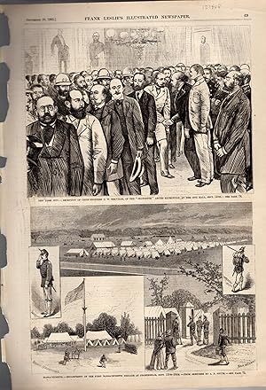 Seller image for ENGRAVING: "New York City--Recepton of Chief Engineer G. W. Melville, Engineer of the 'Jennette'". engraving from Frank Leslie's Illustrated Newspaper: September 23,1882 for sale by Dorley House Books, Inc.