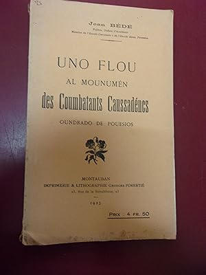 Uno Flou al mounumén des combatants caussadéncs