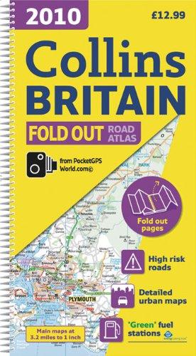 Bild des Verkufers fr 2010 Collins Fold Out Road Atlas Britain zum Verkauf von WeBuyBooks