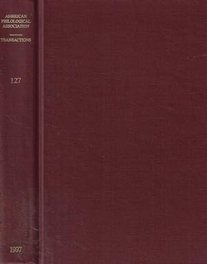Bild des Verkufers fr Transactions of the American Philological Association vol. 127 Anno 1997 zum Verkauf von Biblioteca di Babele