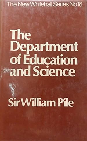 Seller image for Department of Education and Science for sale by WeBuyBooks