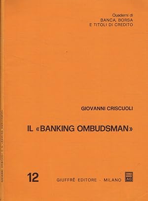 Bild des Verk�ufers f�r Il Banking Ombudsman 12 zum Verkauf von Biblioteca di Babele