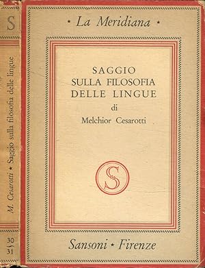 Seller image for Saggio sulla filosofia delle lingue for sale by Biblioteca di Babele