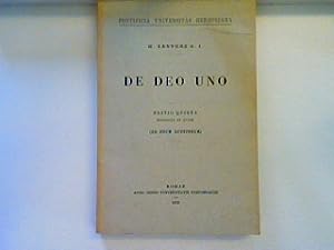 Image du vendeur pour DE DEO UNO Editio quinta Recognita et aucta mis en vente par Librovicios