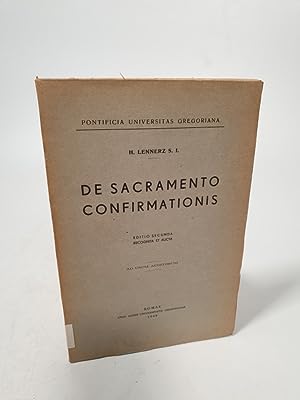 Image du vendeur pour DE SACRAMENTO CONFIRMATIONIS Editio secunda mis en vente par Librovicios