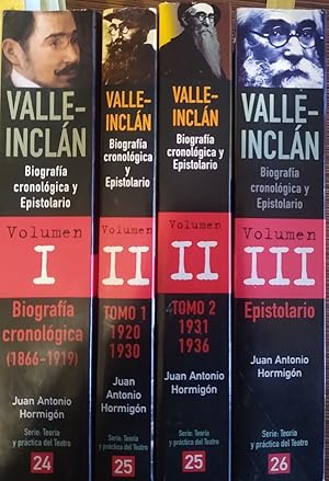 VALLE-INCLÁN Biografía cronológica VOLUMEN I (1866-1919) + VOLUMEN II (1920-1936) Tomo I 1920-193...