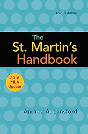 Seller image for The St. Martin's Handbook with 2016 MLA update for sale by WeBuyBooks