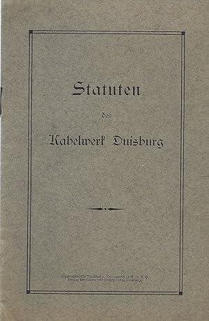 Statuten des Kabelwerk Duisburg