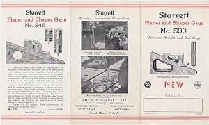 Starrett Planer and Shaper Gage No. 599