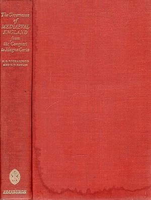 Imagen del vendedor de The Governance of Mediaeval England from the Conquest to Magna Carta a la venta por Pendleburys - the bookshop in the hills