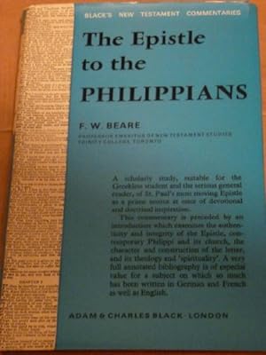 Bild des Verkufers fr Epistle to the Philippians (Black's New Testament Commentaries) zum Verkauf von WeBuyBooks