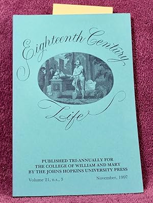 Seller image for EIGHTEENTH CENTURY LIFE November, 1997 for sale by THE BOOK VAULT