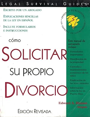 Imagen del vendedor de Solicitar Su Propio Divorcio a la venta por Ye Old Bookworm