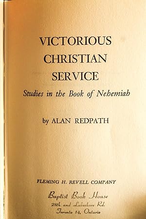 Immagine del venditore per Victorious Christian Service: Studies in the Book of Nehemiah venduto da Mad Hatter Bookstore