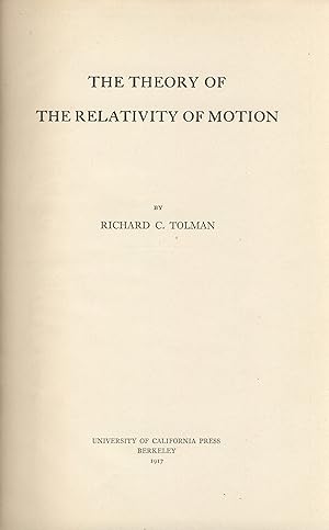 The theory of the relativity of motion