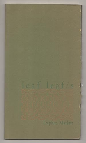 Imagen del vendedor de Leaf Leaf/s a la venta por Jeff Hirsch Books, ABAA