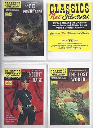 Image du vendeur pour 58 of 100 Sets of CLASSICS NOT ILLUSTRATED, 26 cards ( comics that never were )(inc. Sirens of Titan; Lorelei of Red Mist; King Kong; Who Goes There; Skull Face; Island of Dr Moreau; Colour Out of Space; Dreams in the Witch House; Dracula; I Robot; etc) mis en vente par Leonard Shoup