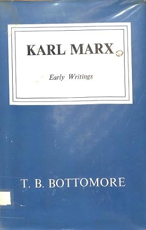 Bild des Verkufers fr Karl Marx: Early Writings zum Verkauf von WeBuyBooks