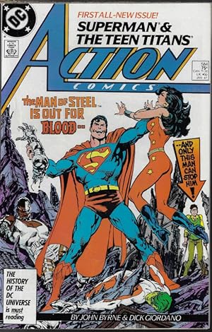 Bild des Verkufers fr ACTION COMICS, SUPERMAN in. . . : Jan #584 zum Verkauf von Books from the Crypt