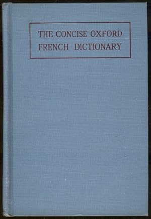 Imagen del vendedor de CONCISE OXFORD FRENCH DICTIONARY French-English, English-French a la venta por Gibson's Books