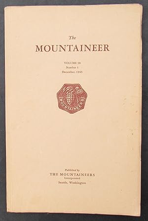 Image du vendeur pour The Mountaineer December 1945 volume XXXVIII thirty-eight 38 Number 1 One mis en vente par JP MOUNTAIN BOOKS