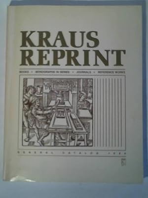 Kraus Reprint. General Catalog 1986