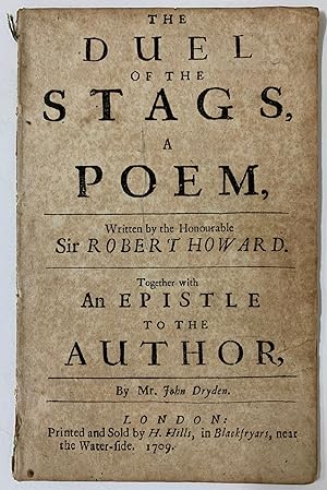 Duel of the Stags, A Poem with An Epistle to the Author by Mr. John Dryden, plus Clipped Signatur...