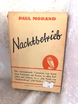 Bild des Verkufers fr Nachtbetrieb zum Verkauf von Antiquariat Jochen Mohr -Books and Mohr-