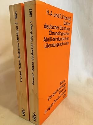 Image du vendeur pour Daten deutscher Dichtung: Chronologischer Abri der deutschen Literaturgeschichte, Band 1: Von den Anfngen bis zum jungen Deutschland, Band 2: Vom Realismus bis zur Gegenwart. mis en vente par Versandantiquariat Waffel-Schrder