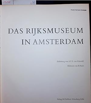 Bild des Verkufers fr DAS RIJKSMUSEUM IN AMSTERDAM. zum Verkauf von Antiquariat Bookfarm