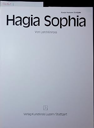 Bild des Verkufers fr Hagia Sophia. zum Verkauf von Antiquariat Bookfarm
