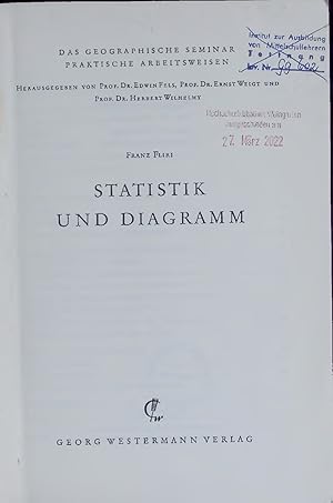 Seller image for STATISTIK UND DIAGRAMM. for sale by Antiquariat Bookfarm