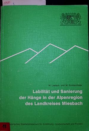 Seller image for Labilitt und Sanierung der Hnge in der Alpenregion des Landkreises Miesbach. for sale by Antiquariat Bookfarm