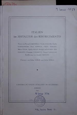 Bild des Verkufers fr ITALIEN im ZEITALTER des RISORGIMENTO. zum Verkauf von Antiquariat Bookfarm