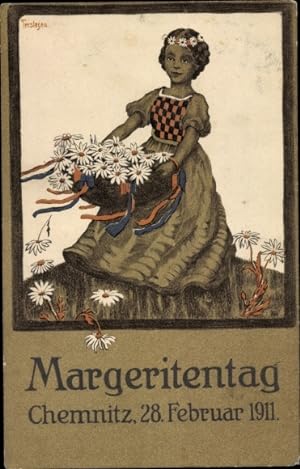 Künstler Ansichtskarte / Postkarte Terstegen, Chemnitz in Sachsen, Margeritentag am 28. Februar 1911