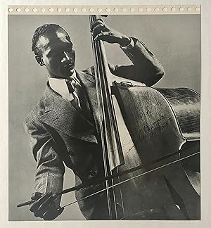 OSCAR PETTIFORD Legendary BLACK JAZZ Bass Player AUTOGRAPHED PHOTOGRAPH 1949