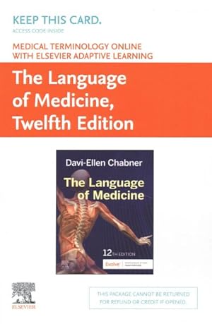 Image du vendeur pour Medical Terminology Online With Elsevier Adaptive Learning for the Language of Medicine Access Card mis en vente par GreatBookPrices