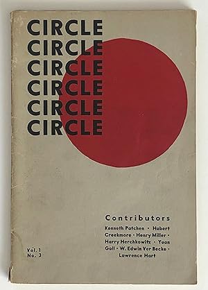 CIRCLE 1944 Surreal ANARCHIST Bay Area Literary Journal KENNETH REXROTH COVER DESIGN Beat SF Rena...