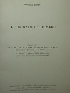 Seller image for IL SOSTRATO OSCOUMBRO for sale by EDITORIALE UMBRA SAS