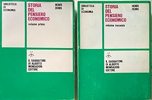 Seller image for STORIA DEL PENSIERO ECONOMICO. VOLUME PRIMO: DA PLATONE A RICARDO; VOLUME SECONDO: DA MARX A KEYNES E AI CONTEMPORANEI for sale by CivicoNet, Libreria Virtuale